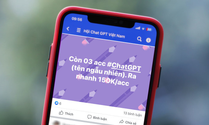 mua bán tài khoản ChatGPT ở Việt Nam