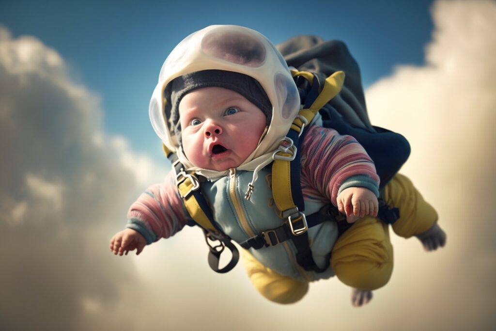 45+ Interesting photos of a baby skydiving - Malise