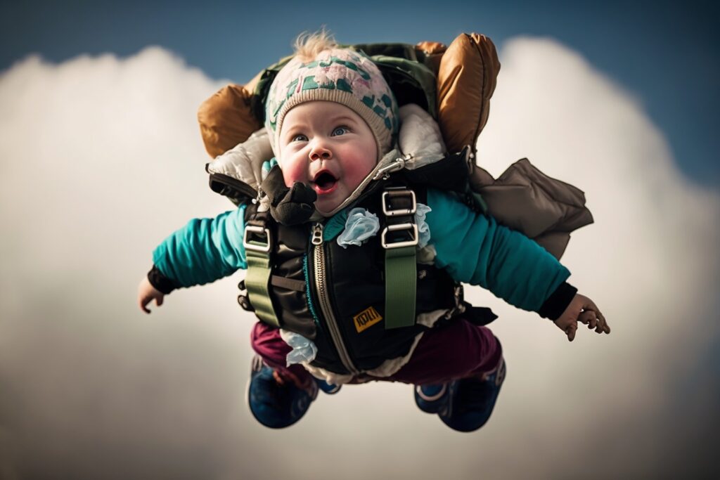 45+ Interesting photos of a baby skydiving - Malise