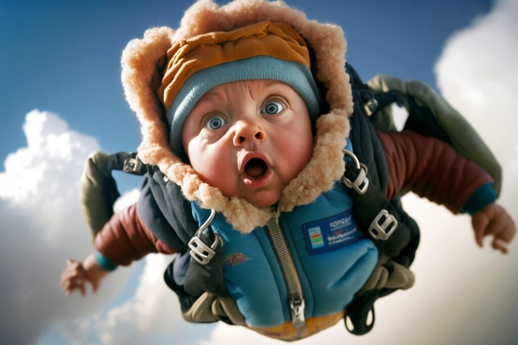 45+ Interesting photos of a baby skydiving - Malise