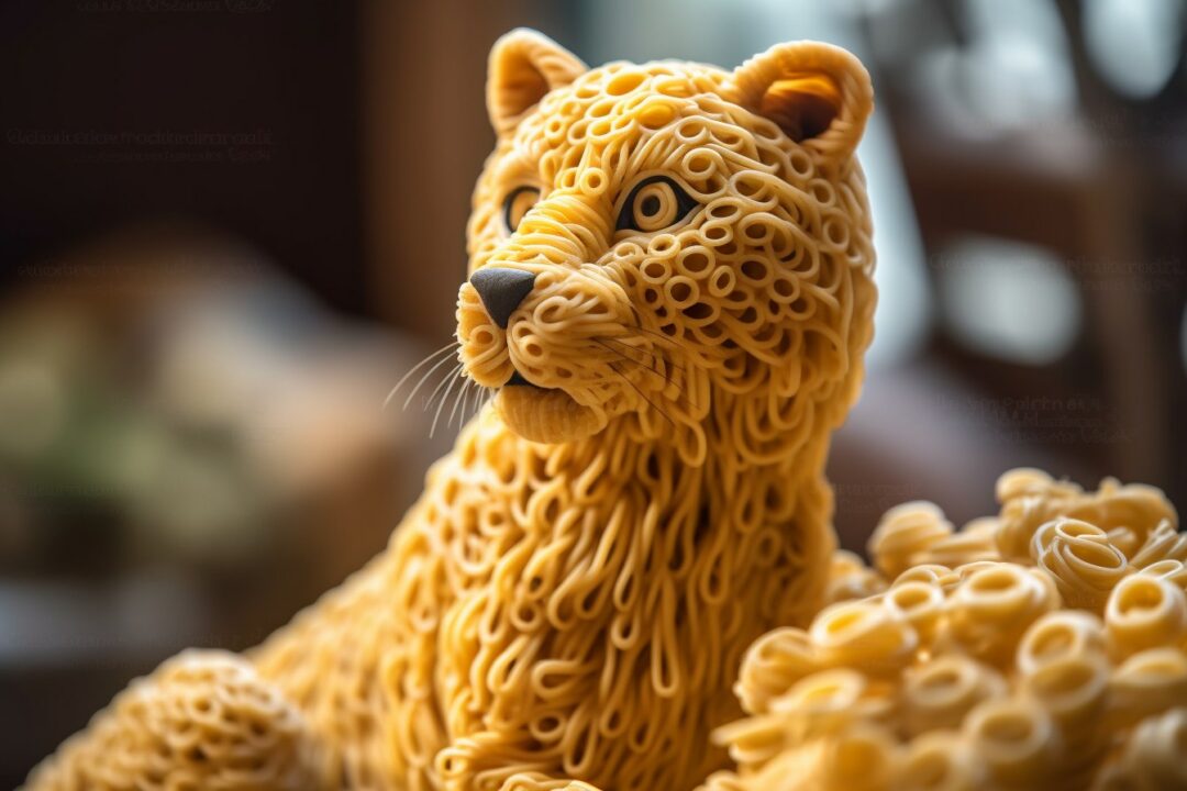 Animals made out of noodle