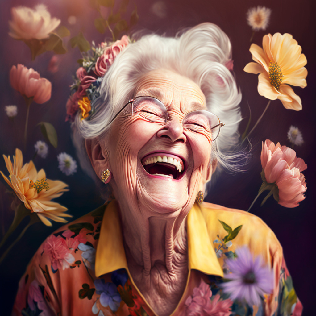 smiling grandma