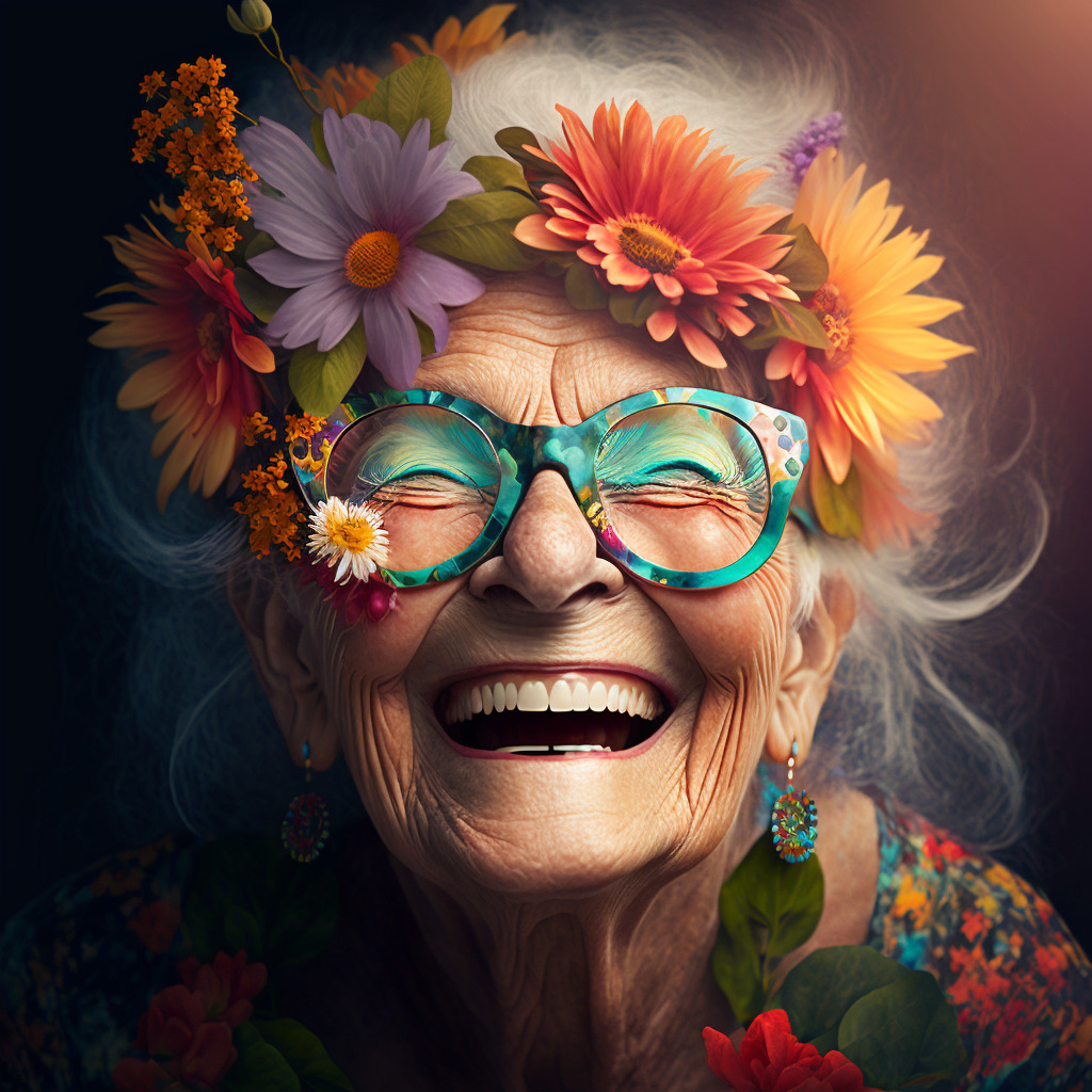 smiling grandma