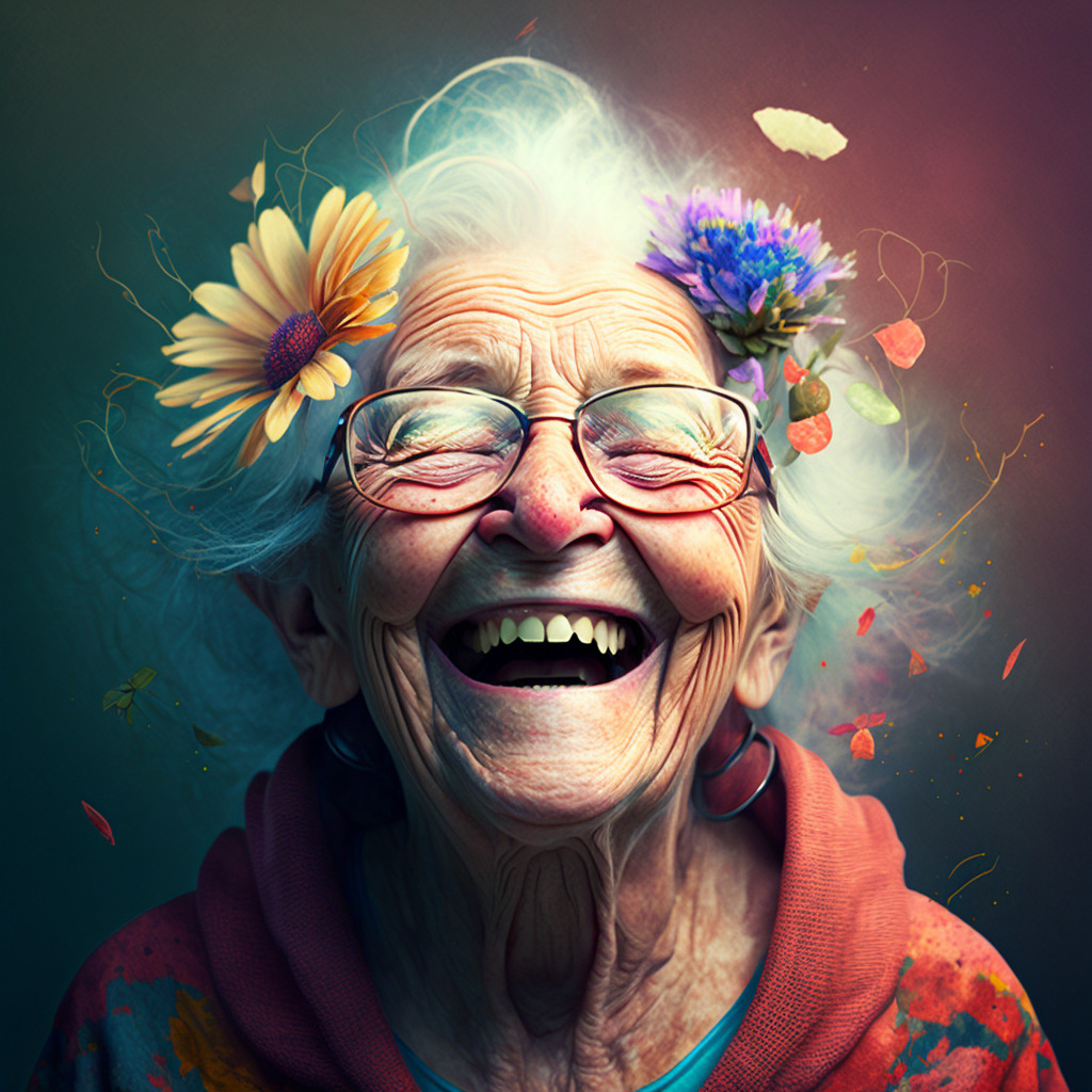 smiling grandma