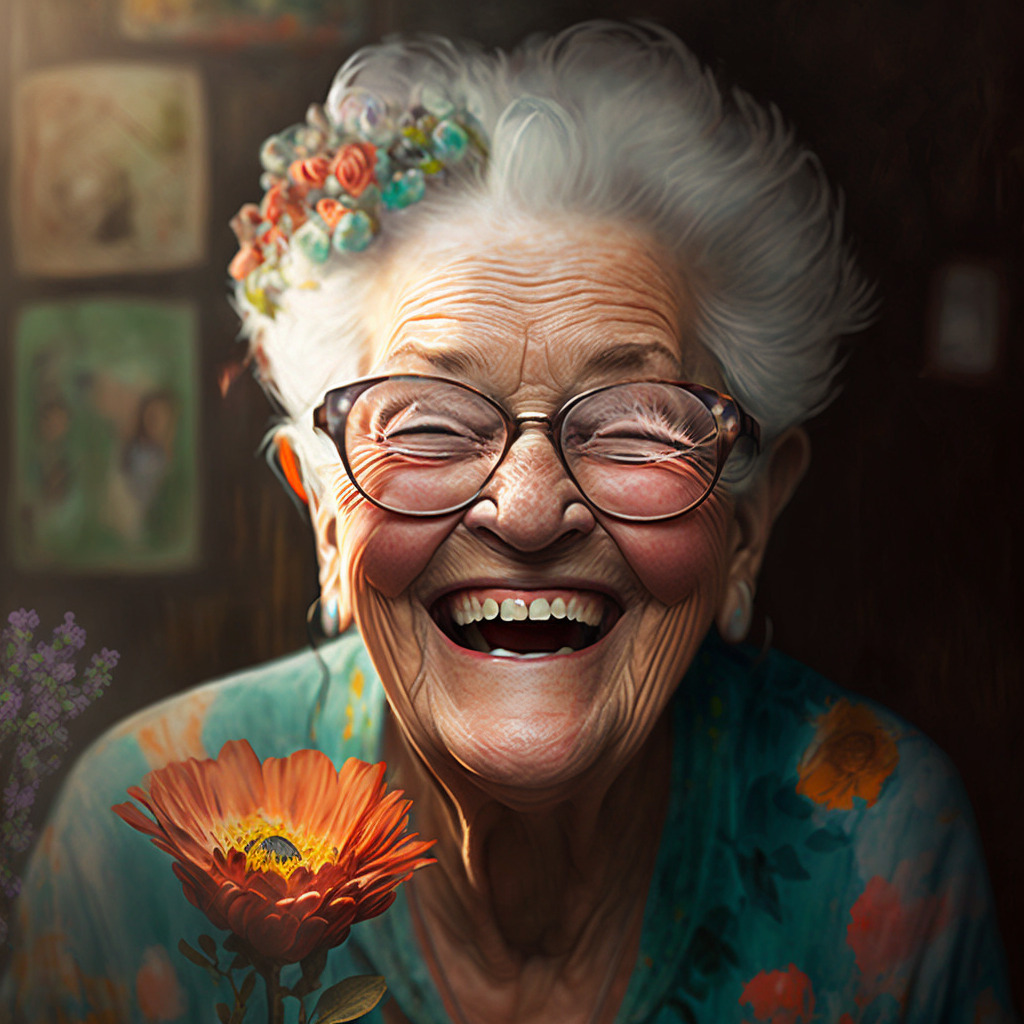 smiling grandma