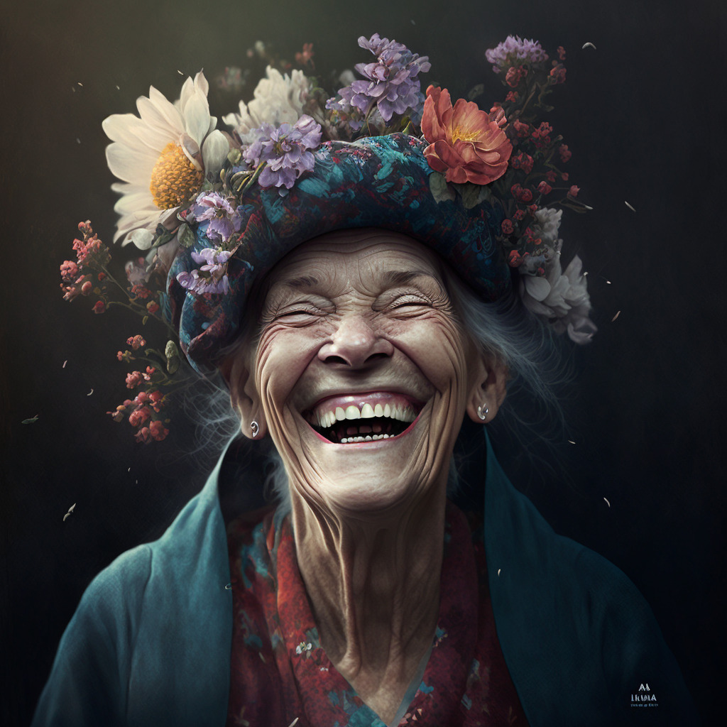 smiling grandma