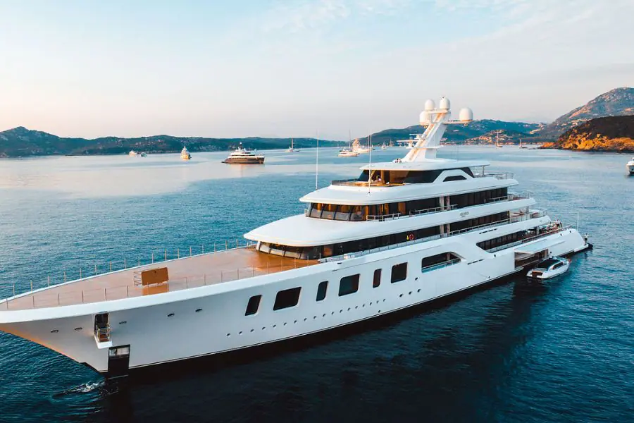 Super yacht is a historical first